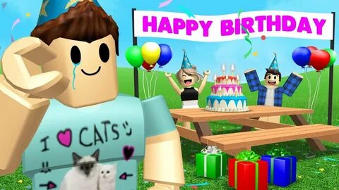 My fans threw me a BIRTHDAY PARTY in Roblox!! - YouTube