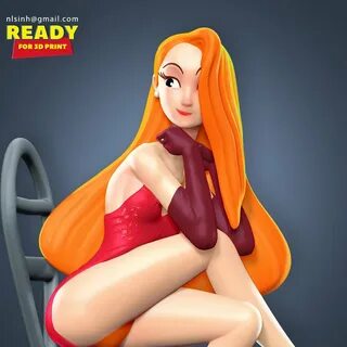 jessica rabbit fanart Model Cetak 3D in Wanita 3DExport