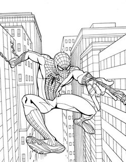 Spider-man 1 coloring book art Behance
