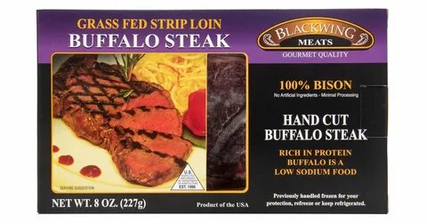 Blackwing Quality Meats Buffalo New York Steak, Frozen - Azu