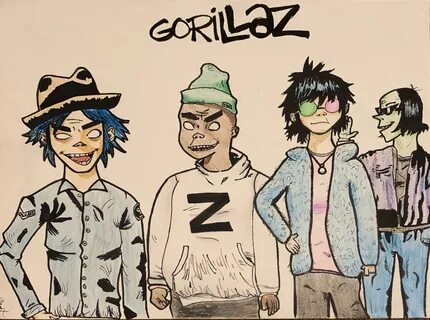 How To Draw Like Gorillaz : How to mimic the art style of go