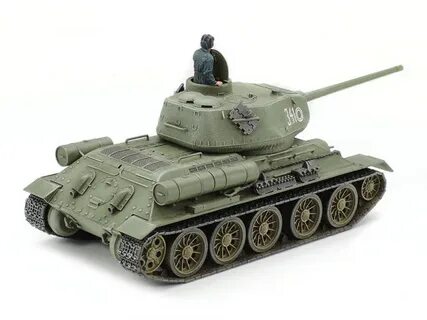 32599 Tamiya Советский танк T-34-85 с фигурой командира (1:4