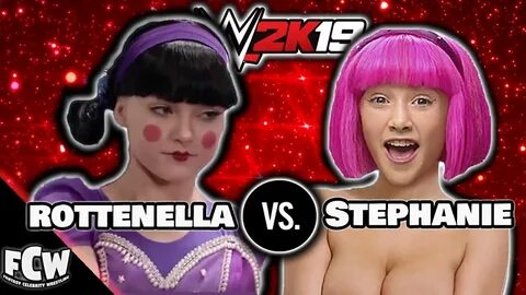 WWE 2K19 Stephanie Vs Rottenella Lazy Town Special 2019 Than