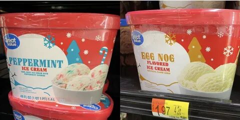 Walmart Is Already Selling Tubs Of Peppermint And Eggnog Ice