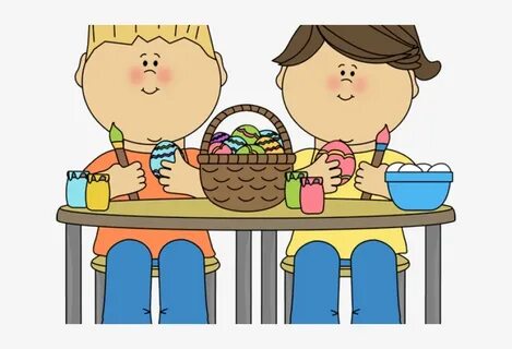 Stew Clipart Potluck - Painting Easter Eggs Clipart Transpar