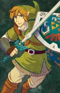 The Legend of Zelda Skyward Sword Link Fan Art Print Etsy Ze