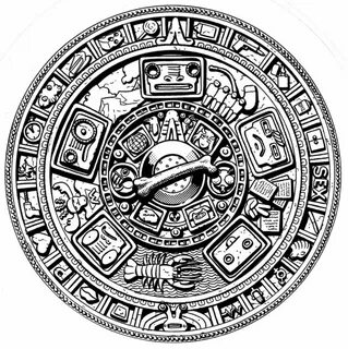 Татуировка календарь майя (58 фото)