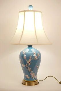 Hand Painted Chinese Table Lamp EBTH - Lights and Lamps