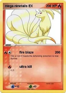 Pokémon mega ninetails EX - fire blaze - My Pokemon Card