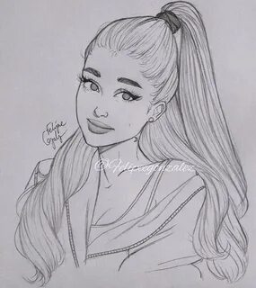 How To Draw Ariana Grande Easy Step By Step - Dezanove Wallp