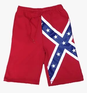 Men"s Confederate Flag Cotton Shorts - Confederate Flag Shor