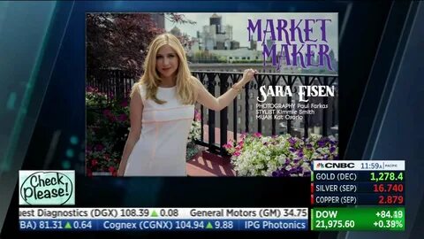 ATHLEISURE MAGAZINE CNBC Closing Bell with July Cover Girl, 