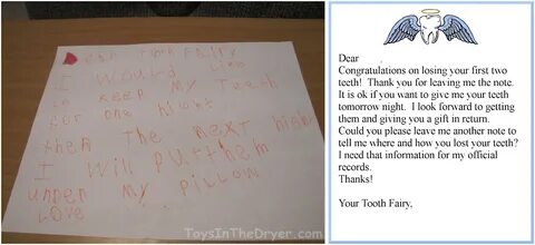 First Receipt Instant Download 1st Lost Tooth Certificate PD