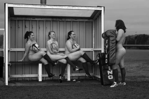 Naked rugby team