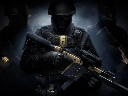 Скачать обои винтовка автомат rainbow six граната солдаты шл