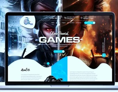 Web Design - Silver Parasol Games Behance