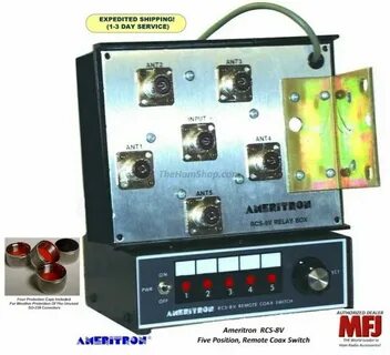 Rcs-4l Rcs4l Ameritron X Remote Coax Switch 4 Positions W Li