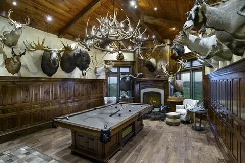 Trophy Rooms Trophy rooms, Hunting room, Man cave home bar
