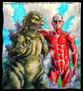 Daily Napkins: Godzilla and the Colossal Titan