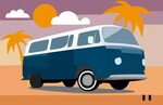 Bus transporter volkswagen as an illustration free image dow
