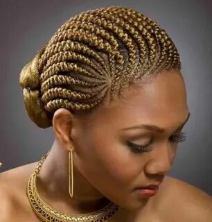 Ash Blonde Braids â�¤ â�¤ â�¤ Cornrow updo hairstyles, African hai