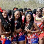Clipkulture Swati Maidens In Colourful Traditional Attire Fo