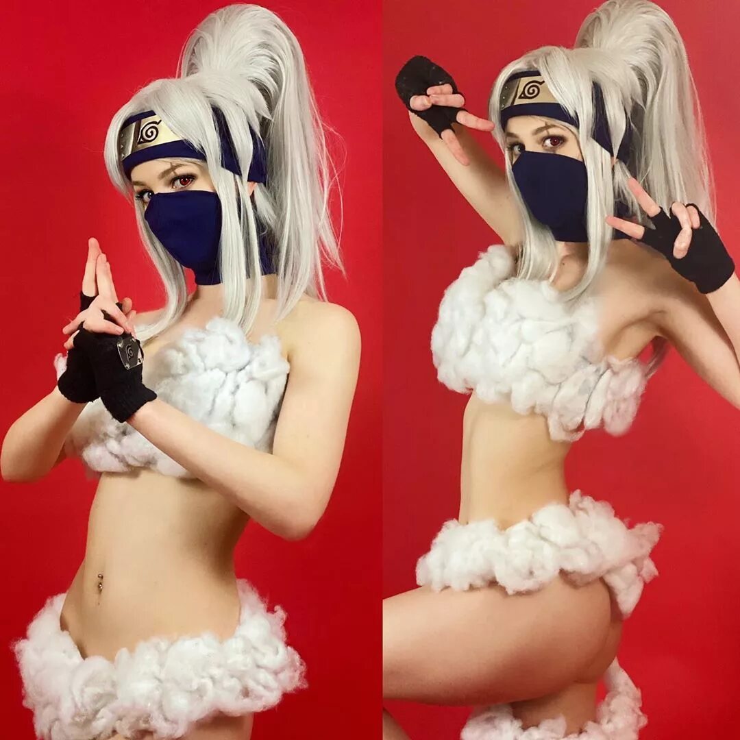 joliejuless.cosplay): "Kakashi Sensei wanted to give Nautro’s sexy jutsu...