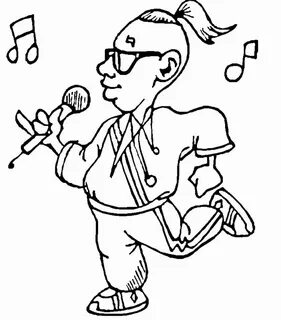 Funny Rockstar Coloring Pages - Coloring Cool