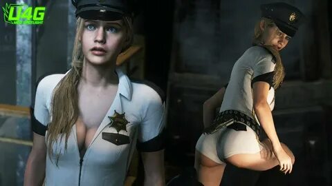 Sexy White Sheriff Claire Costume Mod Resident Evil 2 Remake