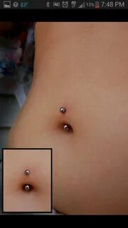 12g navel with a simple classy curved barbell from ANATOMETA