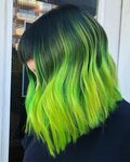 Какую прическу каре выбрать в 2019 году Neon green hair, Gre