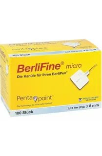 Berlin-Chemie, Berlifine Micro Kanülen 0,25x8 mm, Берлинфин 