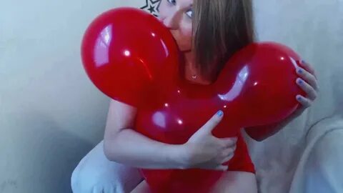 Kayla Karlsen Blows Mickey Balloon - YouTube