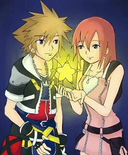 The glow of a destiny joined. Sora and kairi, Kingdom hearts