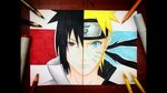 Sasuke Naruto Half Face Drawing - How To Draw Naruto And Sas
