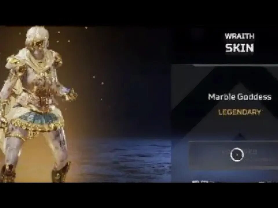 Lost treasures event -Marble goddess wraith skin -third pers