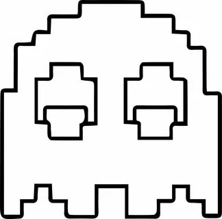 Pacman Coloring Pages Ghostly Pixelated Educative Printable 
