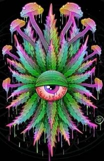 Pin by Анка on Motive Psychedelic drawings, Weed art trippy,