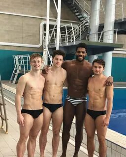 Jack Laugher, Daniel Goodfellow and Anthony Harding.