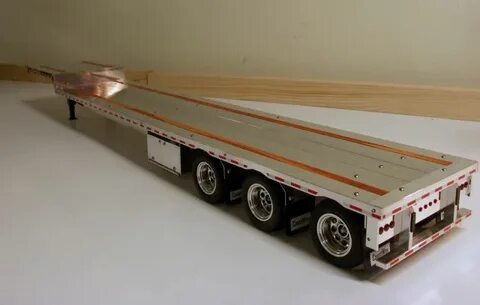 53' X 102" scaled Tri- Axle drop deck trailer . This trailer