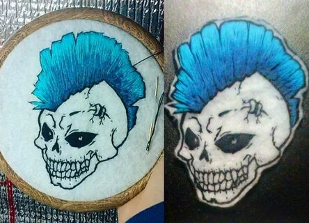 #embroidery #felt #skull #punk #patch #handmade #вышивка #ру
