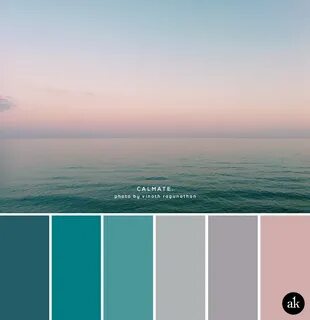an ocean-sunset-inspired color palette - Creative brands for