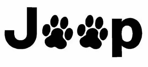 Jeep Decal with Paws \ Decal for Jeep \ Decal for Car \ Paws