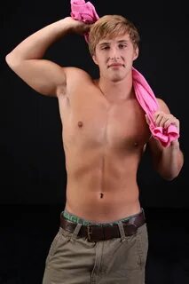 Cute college jock Tobin jacking off