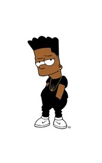 Sad Black Bart Simpson