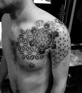 metatron's cube tattoo - Google Search Geometric tattoo, Tat