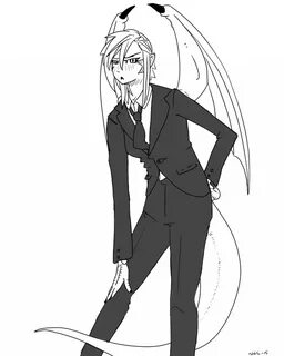 Draco, rocking the suit. Monster Musume / Daily Life with Mo