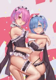 Rezero MoE pembantu saudara kembar RAM & REM gambar erotis B