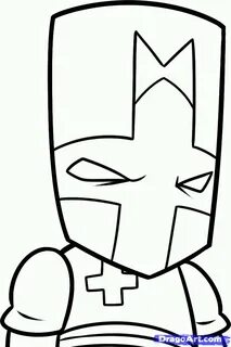Castle Crashers Coloring Draw Drawing Step Hogwarts Clipartm