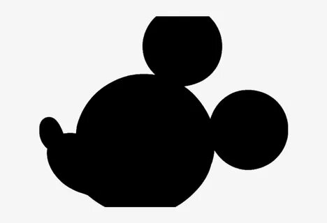 Mickey Mouse Head Silhouette - Mickey Mouse Silhouette Trans